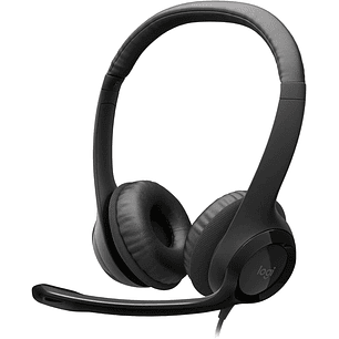 Audífonos Logitech H390 Balck Stereo C/N Microfono Usb