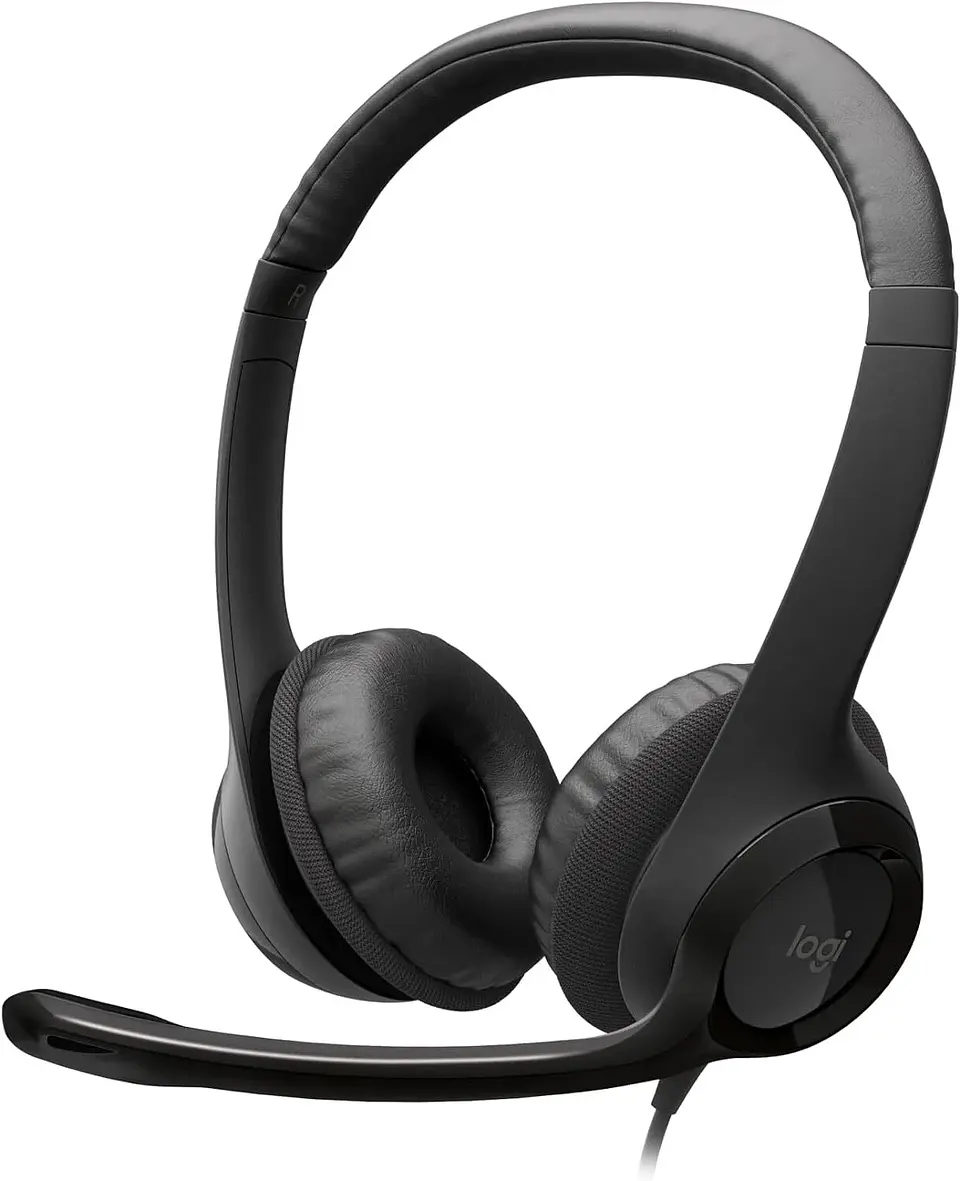 Audífonos Logitech H390 Balck Stereo C/N Microfono Usb 3