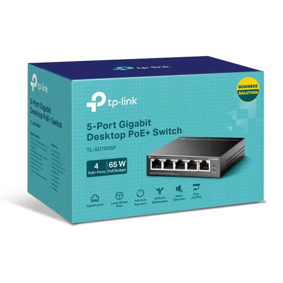 Switch TP-Link TL-SG1005P de 5 puertos 3