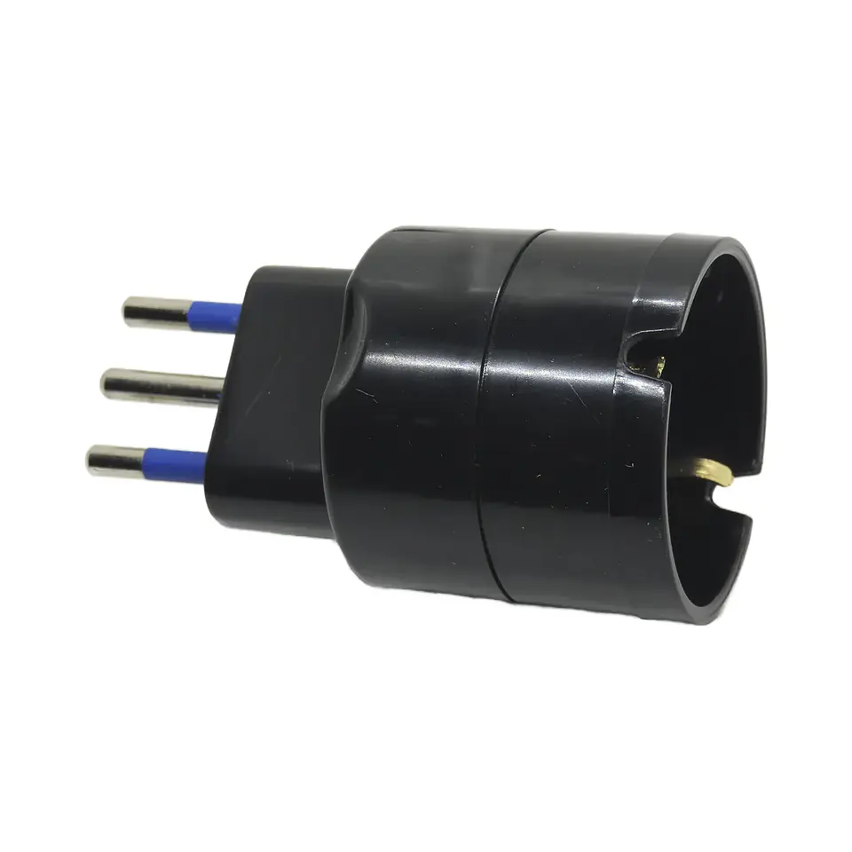 Enchufe Adaptador Schuko Negro 1500w Philco - Sello Sec 2