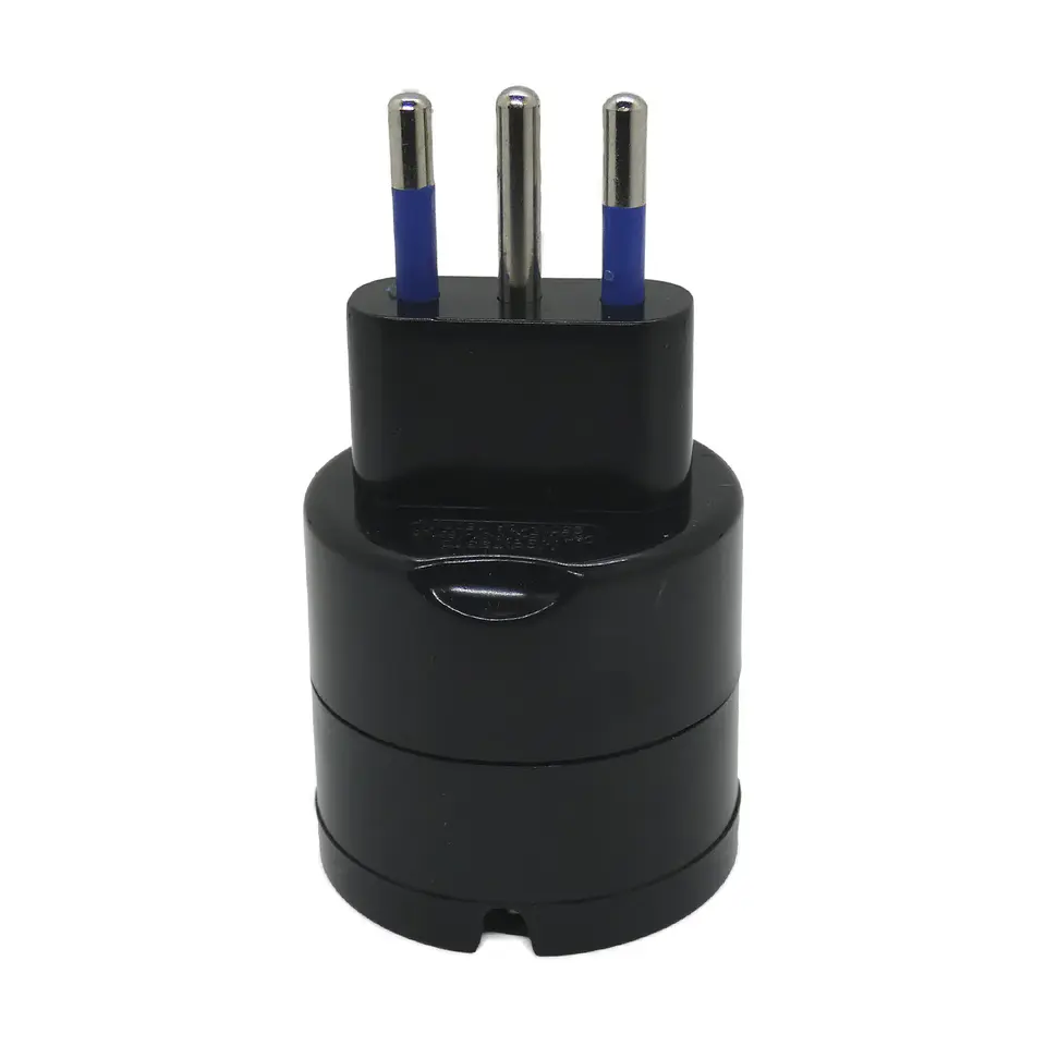 Enchufe Adaptador Schuko Negro 1500w Philco - Sello Sec 1