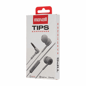 Audífonos In-Tips 348121 MAXELL Con Cable Blanco