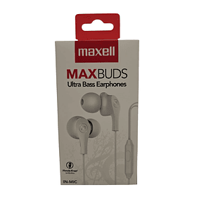 Audífono Maxell Plugs con Micrófono Black (347365)