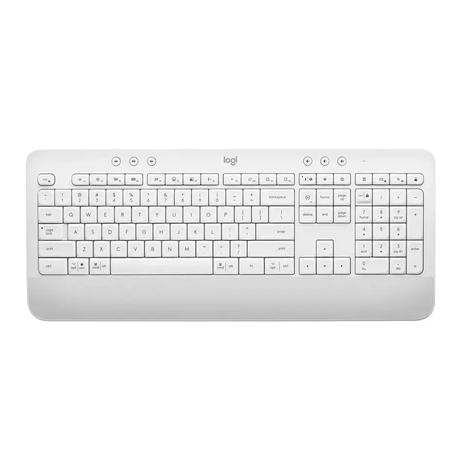 Teclado Wireless Bluetooth K650 Signature Logitech Blanco 1