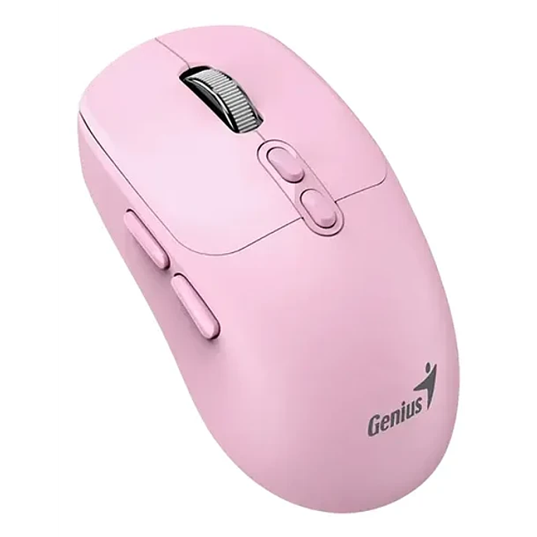Mouse Genius Nx-8080s Bt Rosa 7 Botones Silencioso 1600 Dpi Ai Copilot 2.4GHz 1