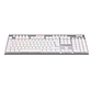 TECLADO GAMER K618W-RGB-SP WHITE SWITCH RED WIRELESS HORUS REDRAGON - Miniatura 1