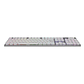 TECLADO GAMER K618W-RGB-SP WHITE SWITCH RED WIRELESS HORUS REDRAGON - Miniatura 2