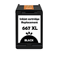 Tinta Alternativa Para 667xl negro Formato Blister 21ml - Miniatura 1