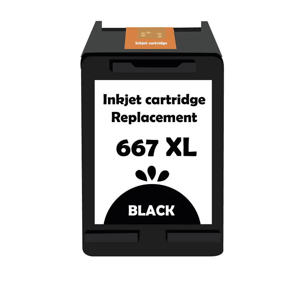 Tinta Alternativa Para 667xl negro Formato Blister 21ml 1