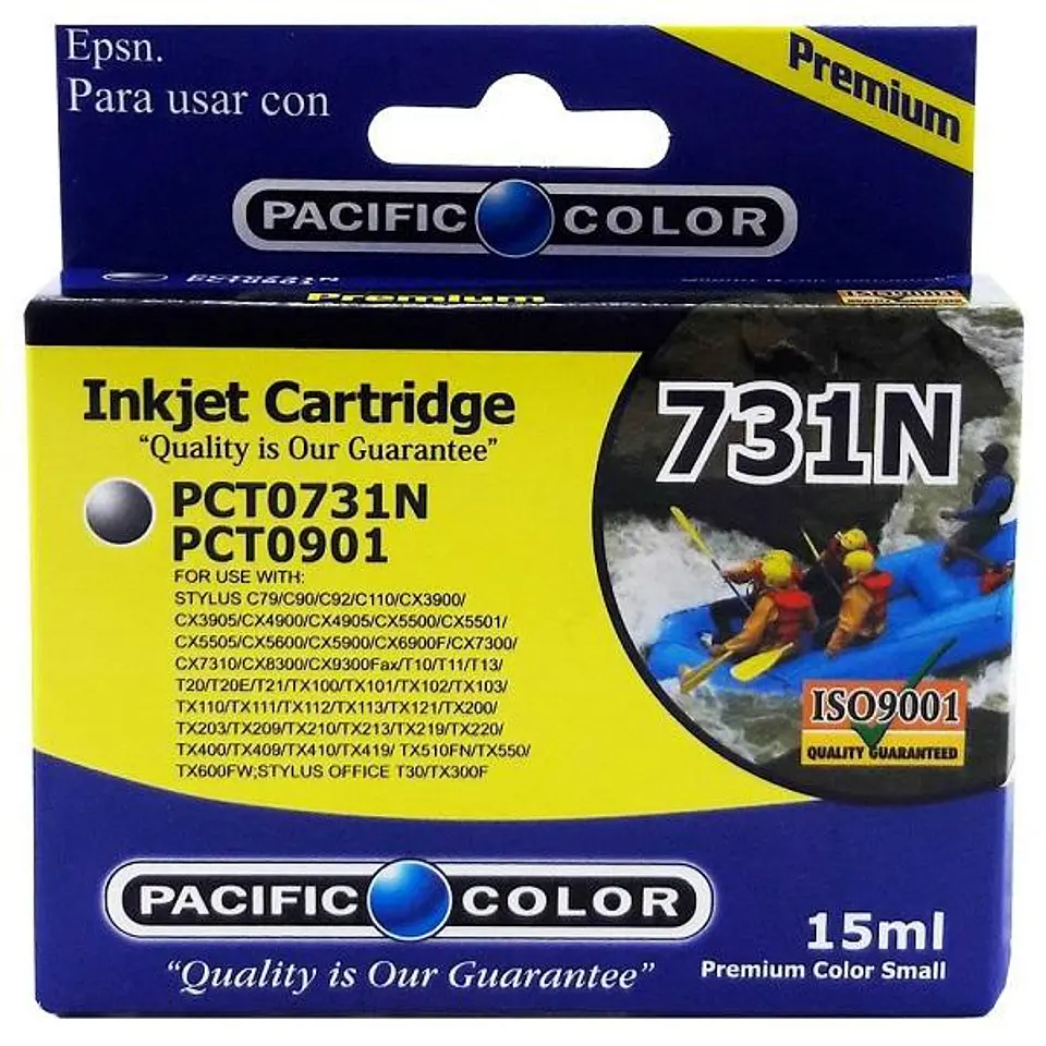 Cartucho  Alternativo Pacific Color Pc-T0731 BK 1