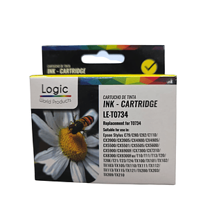 Cartucho  Alternativo T0733N Y LOGIC