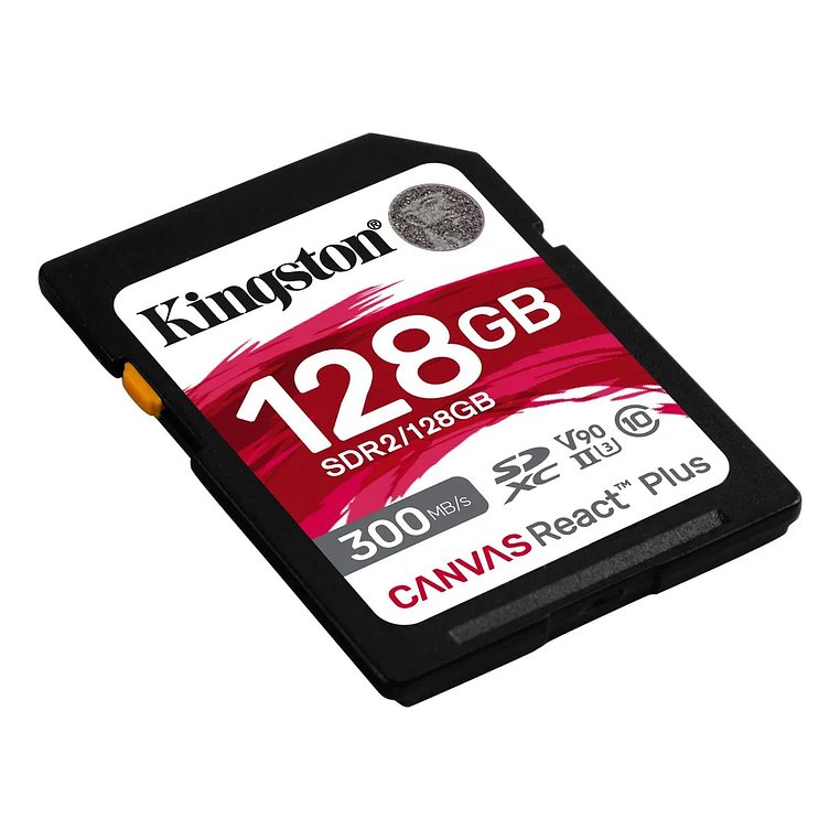 Tarjeta Memoria Sd Kingston Canvas React Plus 128gb 300mb/s 3