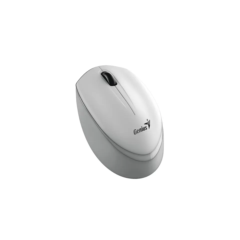 MOUSE INALAMBRICO NX-7009 WHITE GREY GENUIS 2