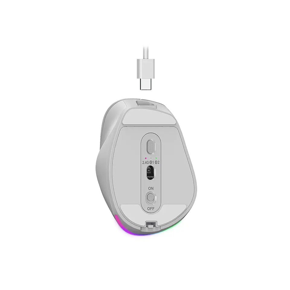 MOUSE BLUETOOTH INALALAMBRICO 9000S ERGO PRO SILVER GENIUS 5
