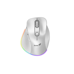 MOUSE BLUETOOTH INALALAMBRICO 9000S ERGO PRO SILVER GENIUS