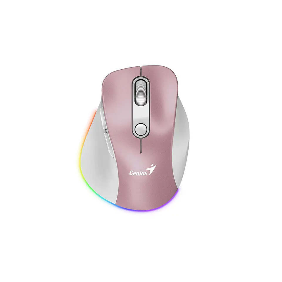 MOUSE BLUETOOTH INALALAMBRICO 9000S ERGO PRO PINK GENIUS 2