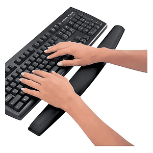 Almoadilla Apoya Muñeca Teclado Memory Foam Color Negro