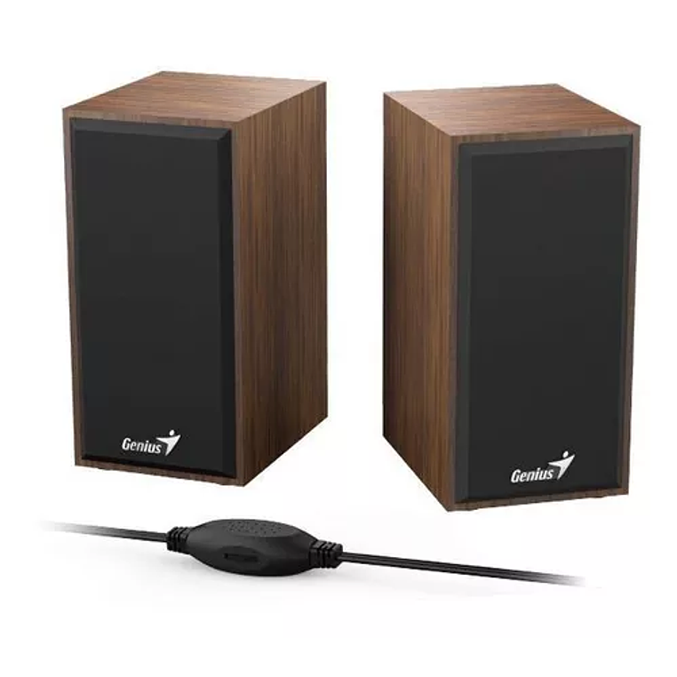 PARLANTE 2.0 SP-HF180 USB COLOR MADERA GENIUS 1