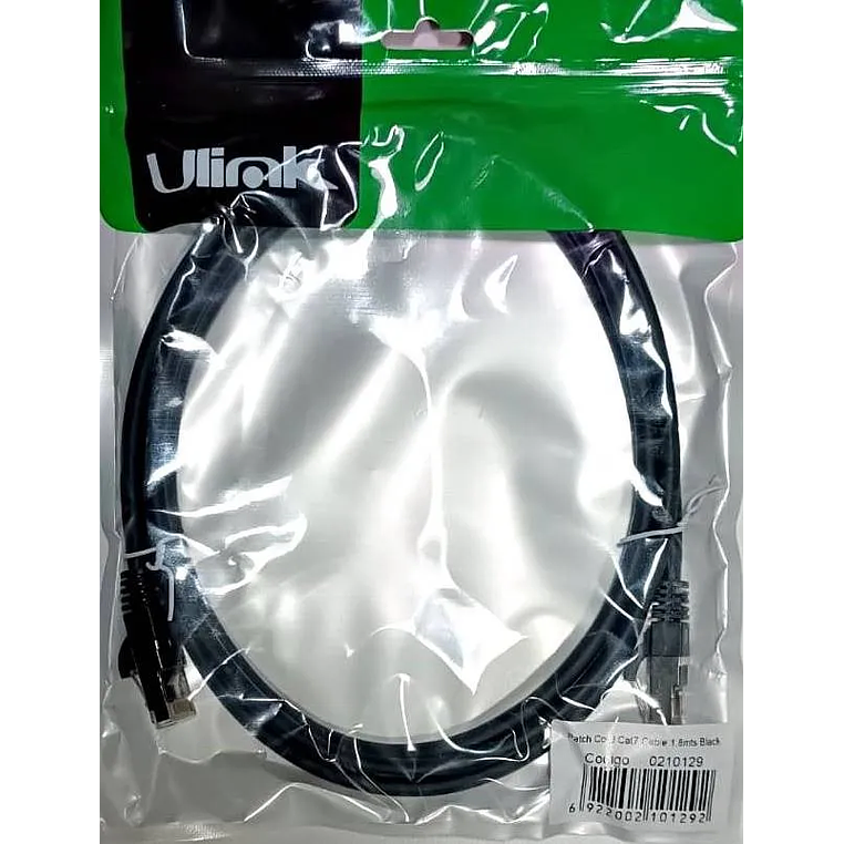 Cable De Red Cat7 1,8 Mts Patch Cord Calidad Ulink 2