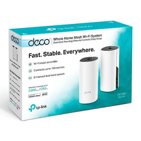 DECO ROUTER MESH M4 WIFI 5 ( 2 PACK) AC1200 TP-LINK