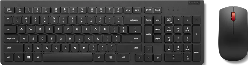  Kit De Teclado Y Mouse Inalámbrico Lenovo Essential Gen2 Mouse Negro Teclado Negro  1