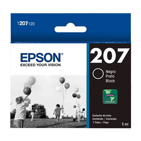 Cartucho Original De Tinta Negro Epson T207 (T207120-Al)
