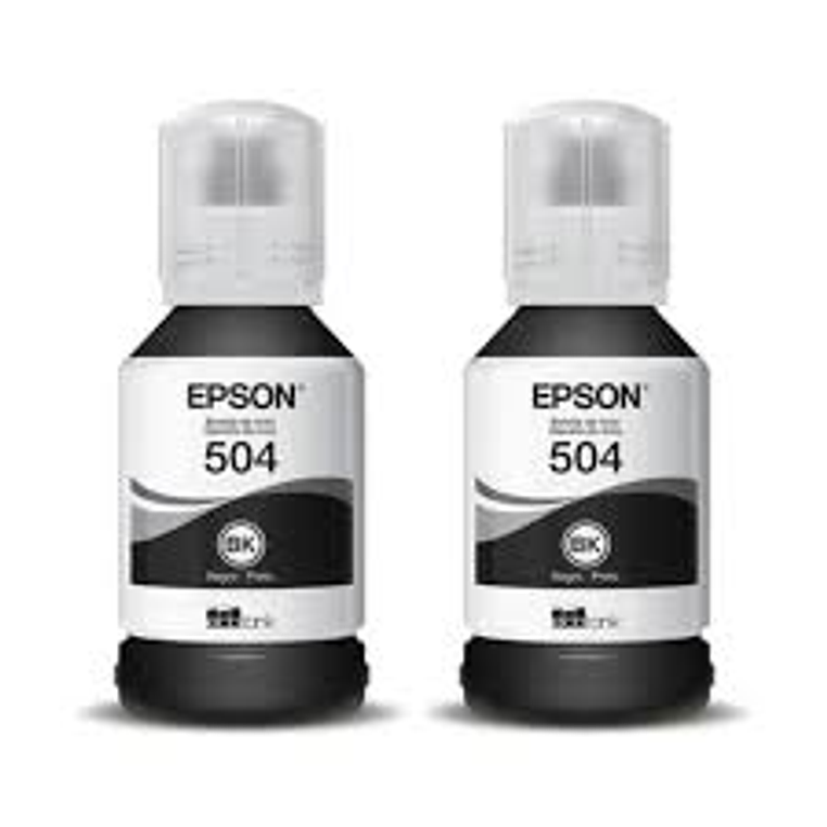 Pack Tinta Epson T504 Original BK 2