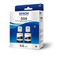 Pack Tinta Epson T504 Original BK - Miniatura 1