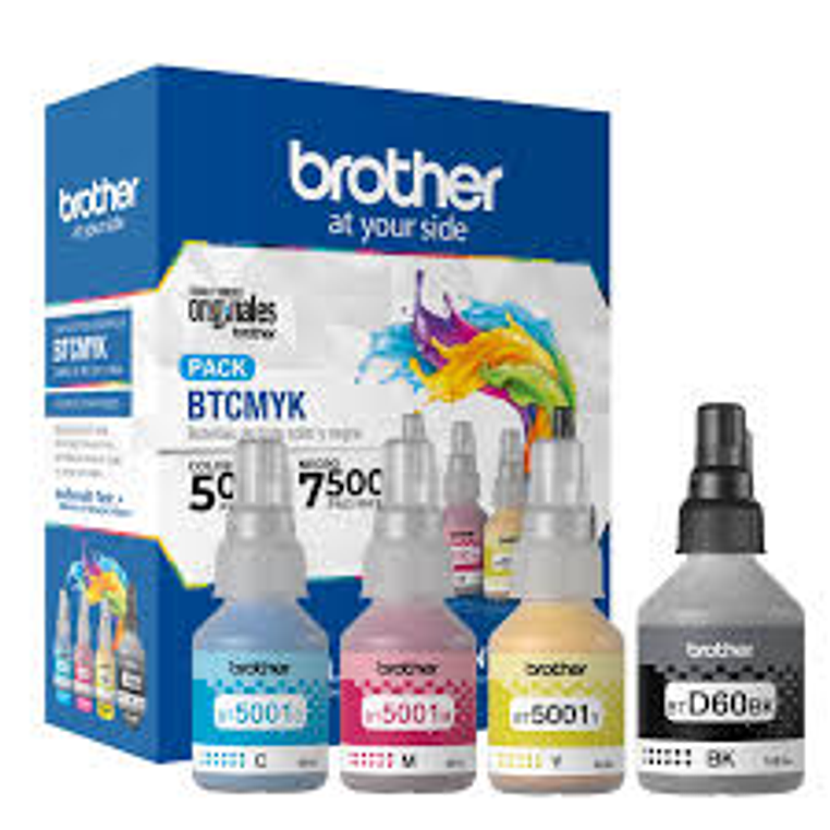 Pack 4Tintas Brother BTD60/ BT5001 ORIGINAL  1