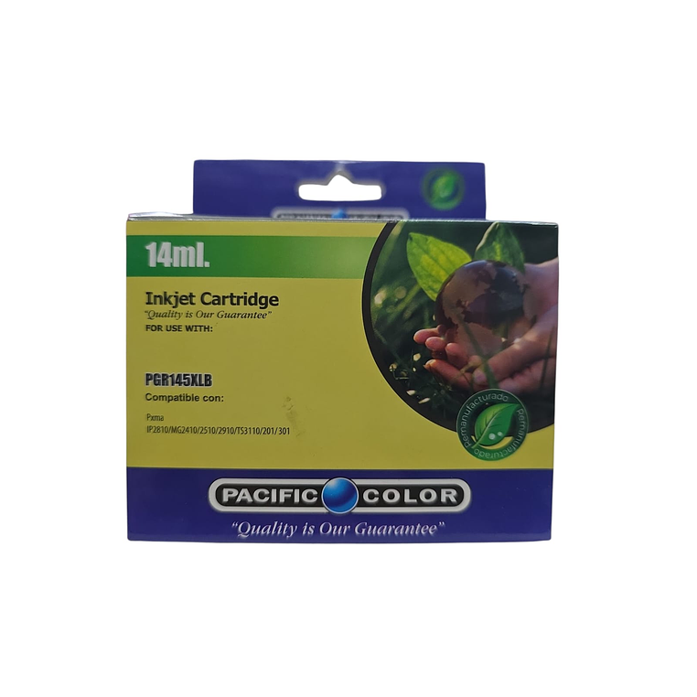 Cartucho  Alternativo Pacific Color Pg-145Xl Bk 1