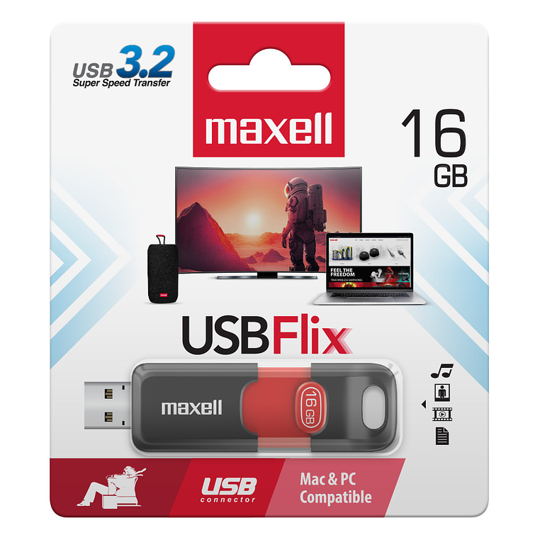 pendrive 16 gb usb 3,2 flix maxell 1