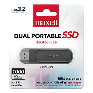 PENDRIVE 256GB USB 3,2 USBC 1000MBS MAXELL