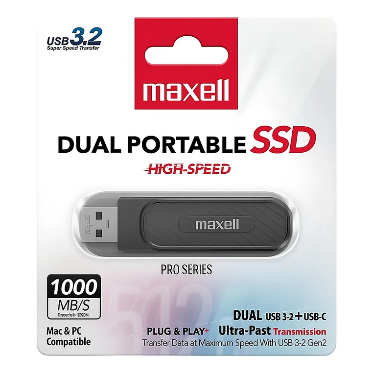 PENDRIVE 256GB USB 3,2 USBC 1000MBS MAXELL 1