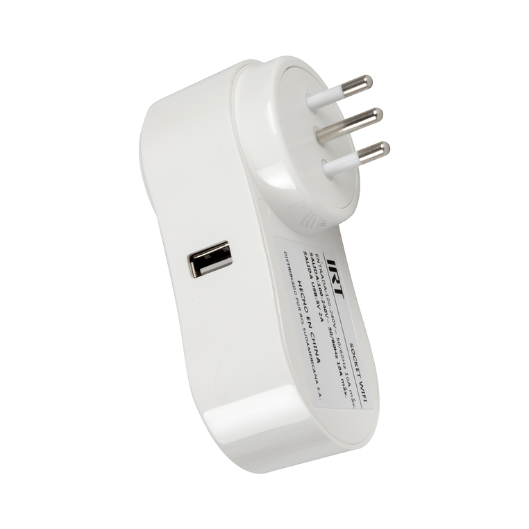 enchufe inteligente con usb 2.0 socket wifi irt 3