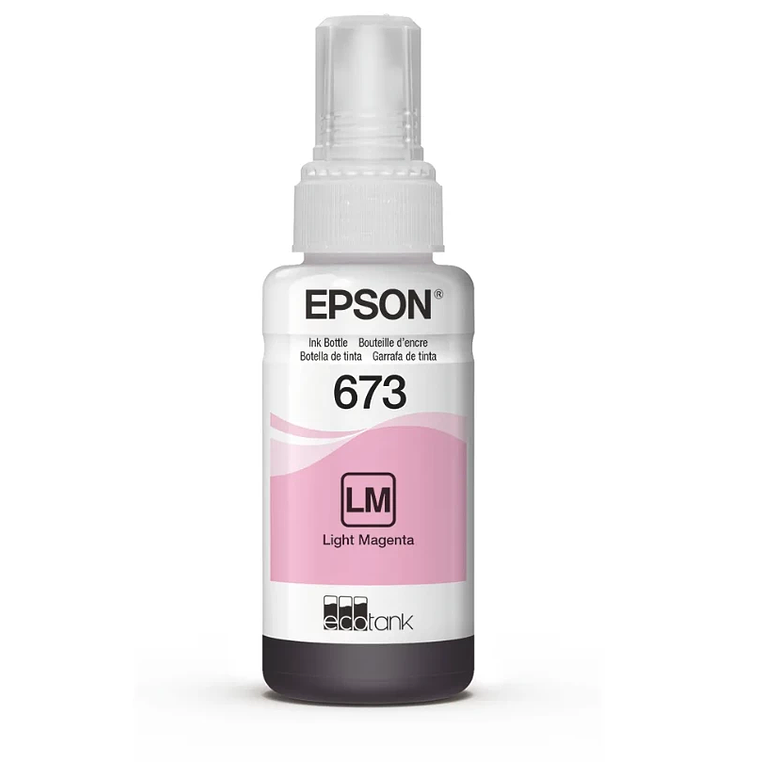 Tinta Epson Original T673  Magenta Claro 1