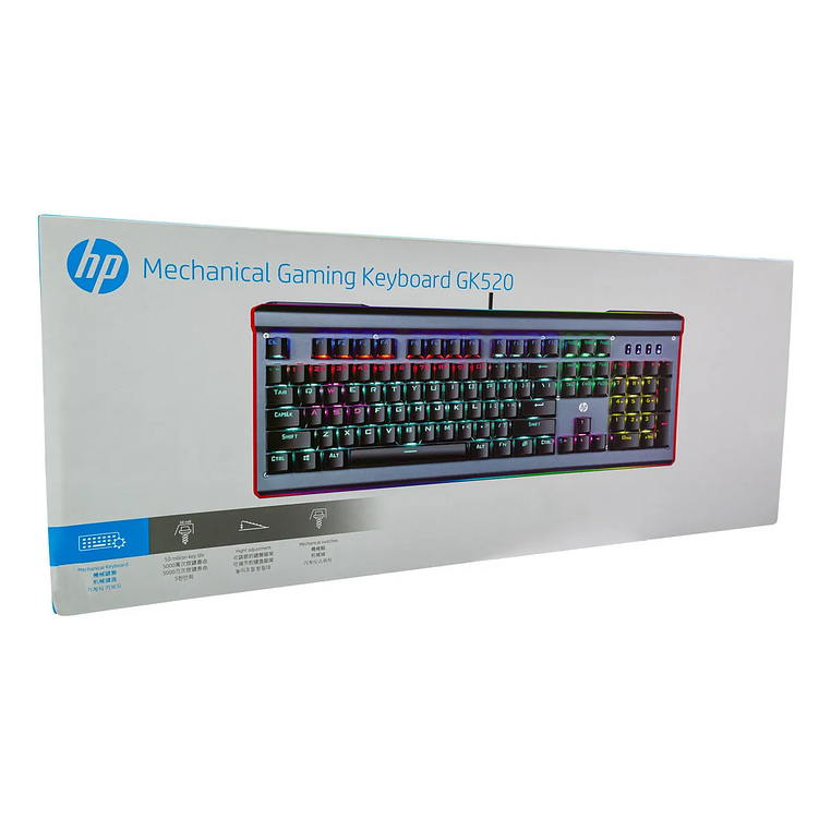 Teclado Gamer HP GK520 Mecánico RGB   2