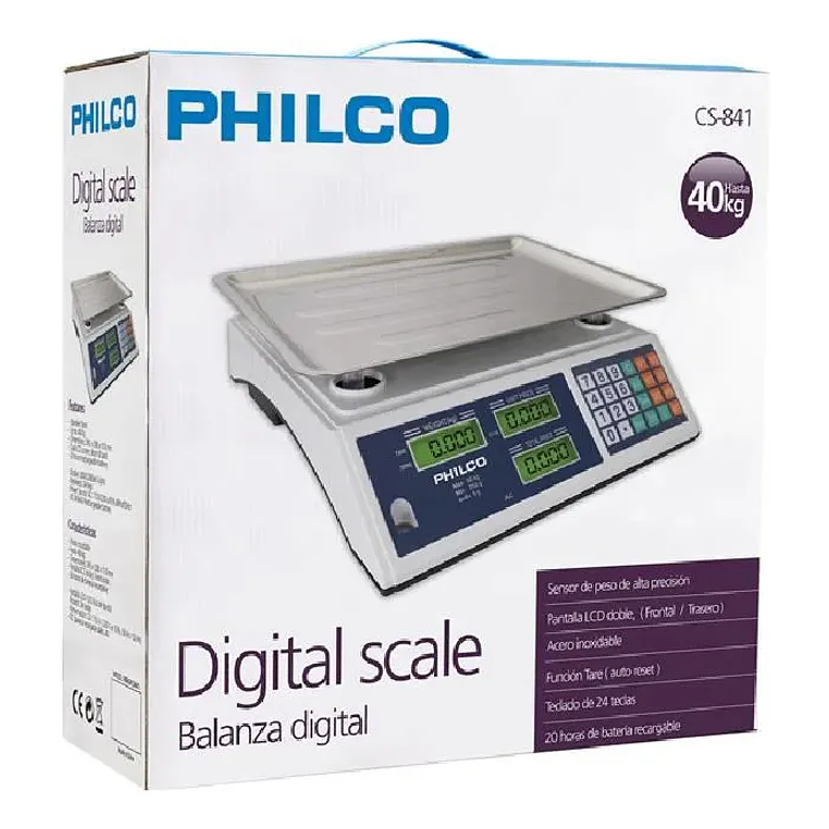 Pesa Balanza Digital 40 Kg Para Philco 48pgrcs841 Color Azul 1