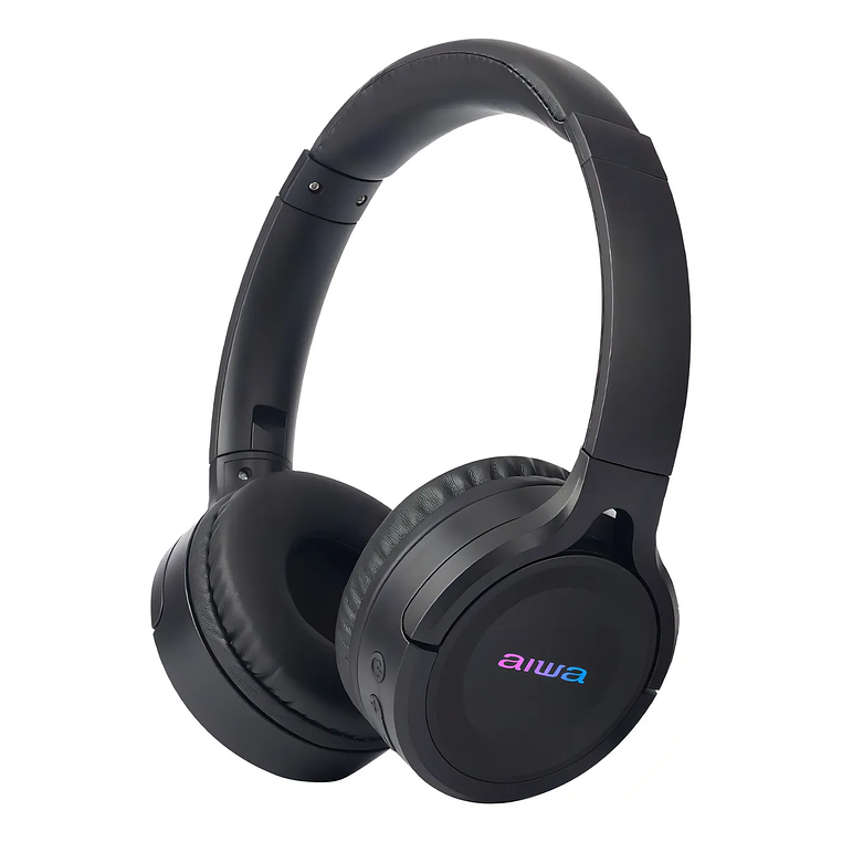 Auriculares Aiwa On-ear Inalámbricos Bluetooth Awk17 Negro 1