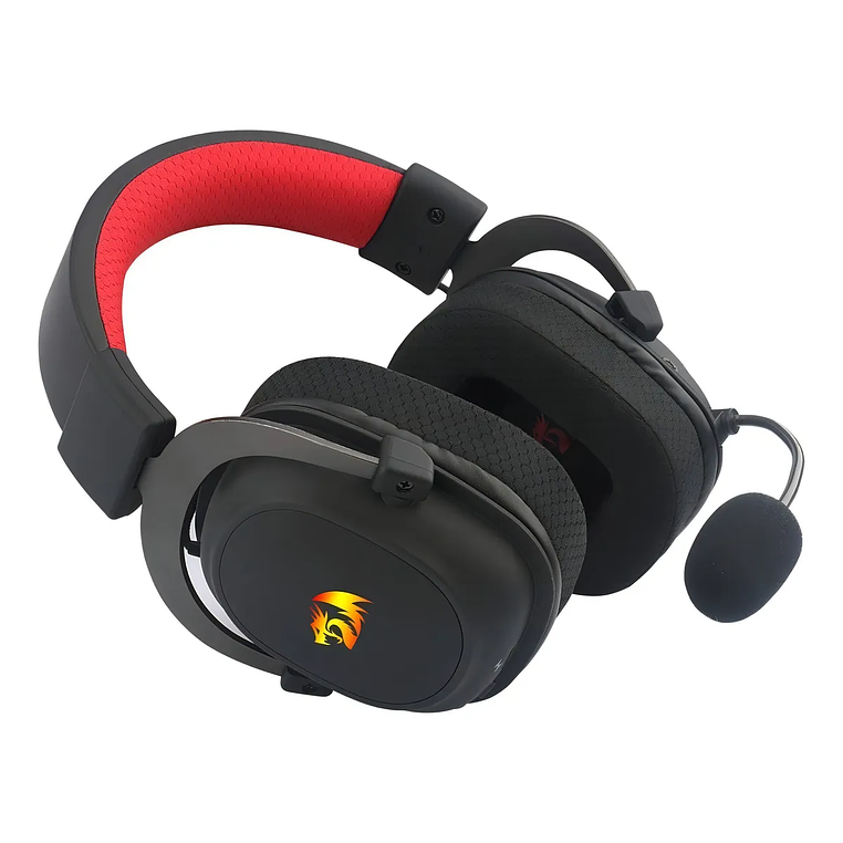 Auriculares Gamer Redragon Redragon Zeus X Wireless H510-wl Negro Con Luz Rgb Led 5