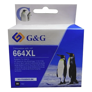 Tinta Alternativa H664Xl BK G&G