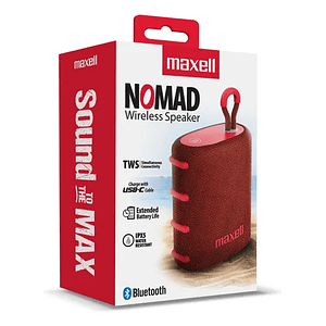 PARLANTE BLUETOOH NOMAD RED MAXELL