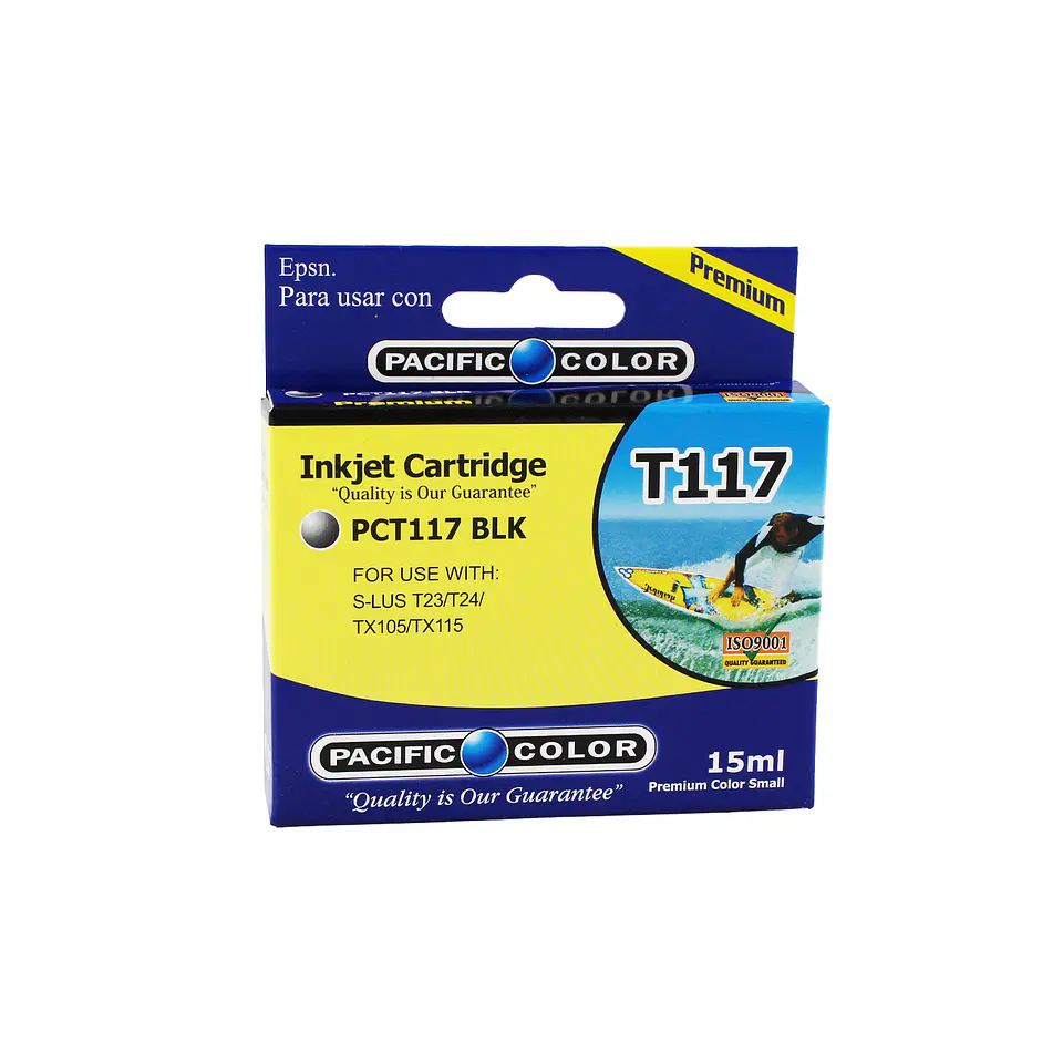 Cartucho Alternativo Pacific Color Pc-T117 Bk 1