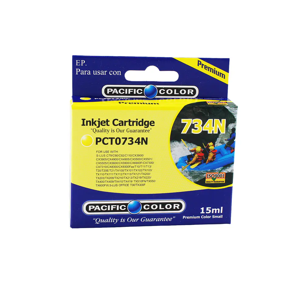 Cartucho  Alternativo Pacific Color Pc-T0732 Y 1
