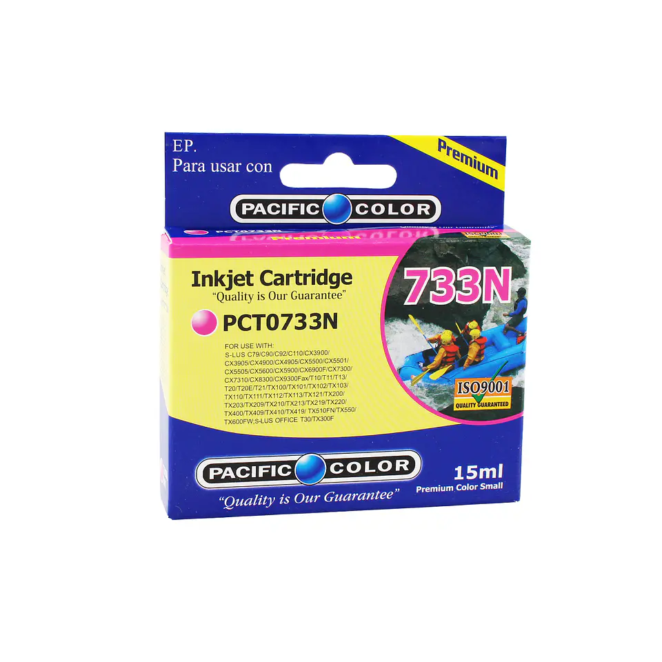 Cartucho  Alternativo Pacific Color Pc-T0733 M 1
