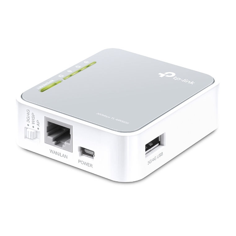 Mini Router inalámbrico portátil 3G/4G TP-Link TL-MR3020, Wi-Fi, color gris, voltaje 1