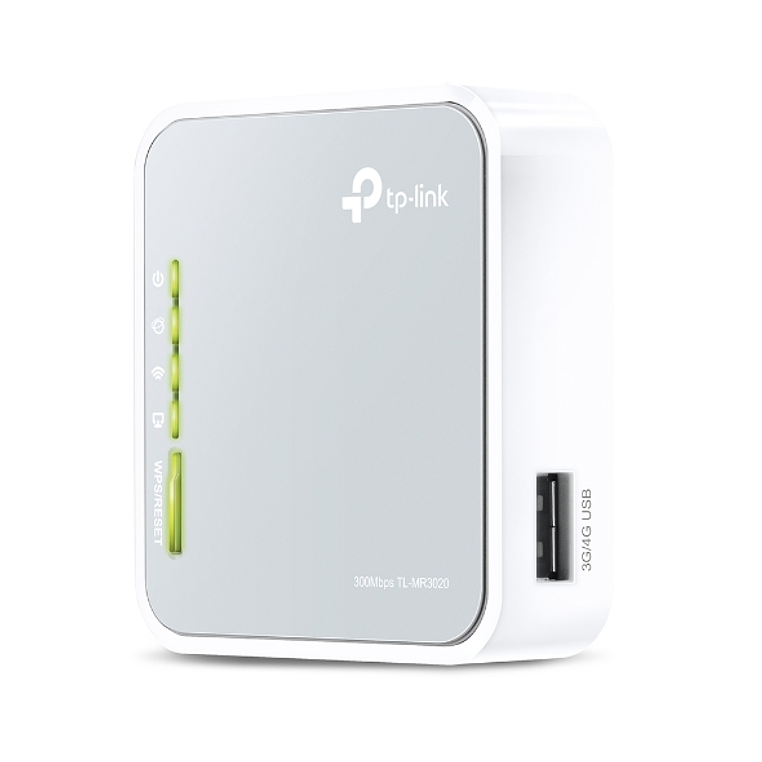 Mini Router inalámbrico portátil 3G/4G TP-Link TL-MR3020, Wi-Fi, color gris, voltaje 2