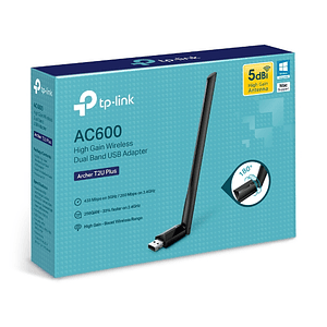 Antena Usb Receptor De Wifi Tplink Doble Banda Alta Ganancia AC600