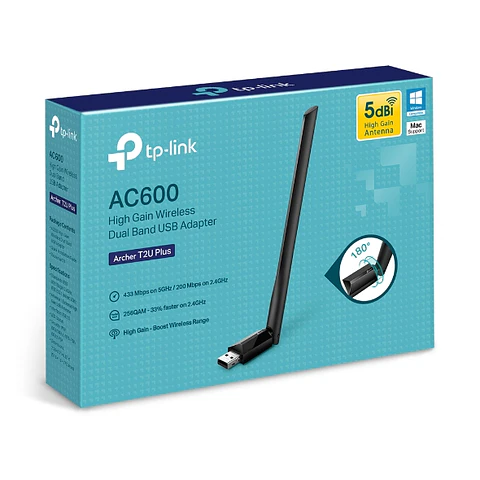 Antena Usb Receptor De Wifi Tplink Doble Banda Alta Ganancia AC600