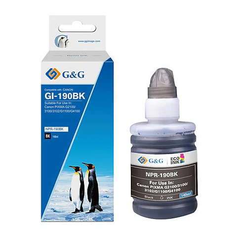 Tinta Alternativa Gi-190 Bk 140Ml G&G