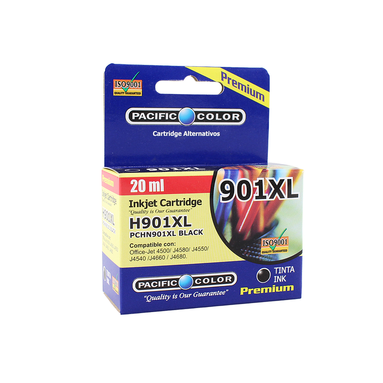 Cartucho Alternativo Pacific Color H901 Bk 1